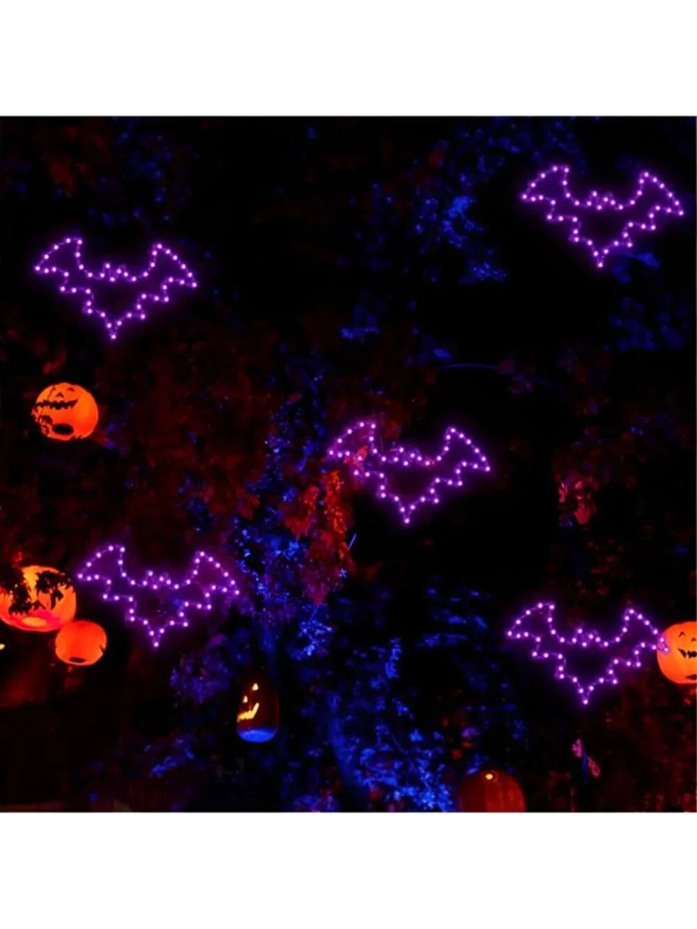 Halloween Window Lights, 2 Pack LED Waterproof Timer Indoor Decor